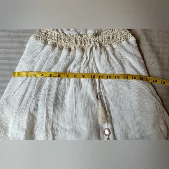 Ocean Drive Clothing Co.•mini tube dress•large•100% rayon•fringe/tassel/mirror - Picture 6 of 16